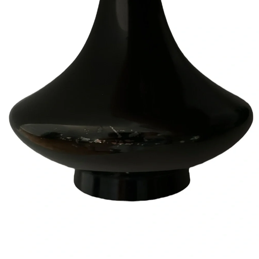 VINTAGE JAPANESE MIXED METAL / BRONZE COLOR  ETCHED VASE, PAGODA, Mount Fuji‎